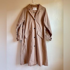 Aritzia button up trench coat
